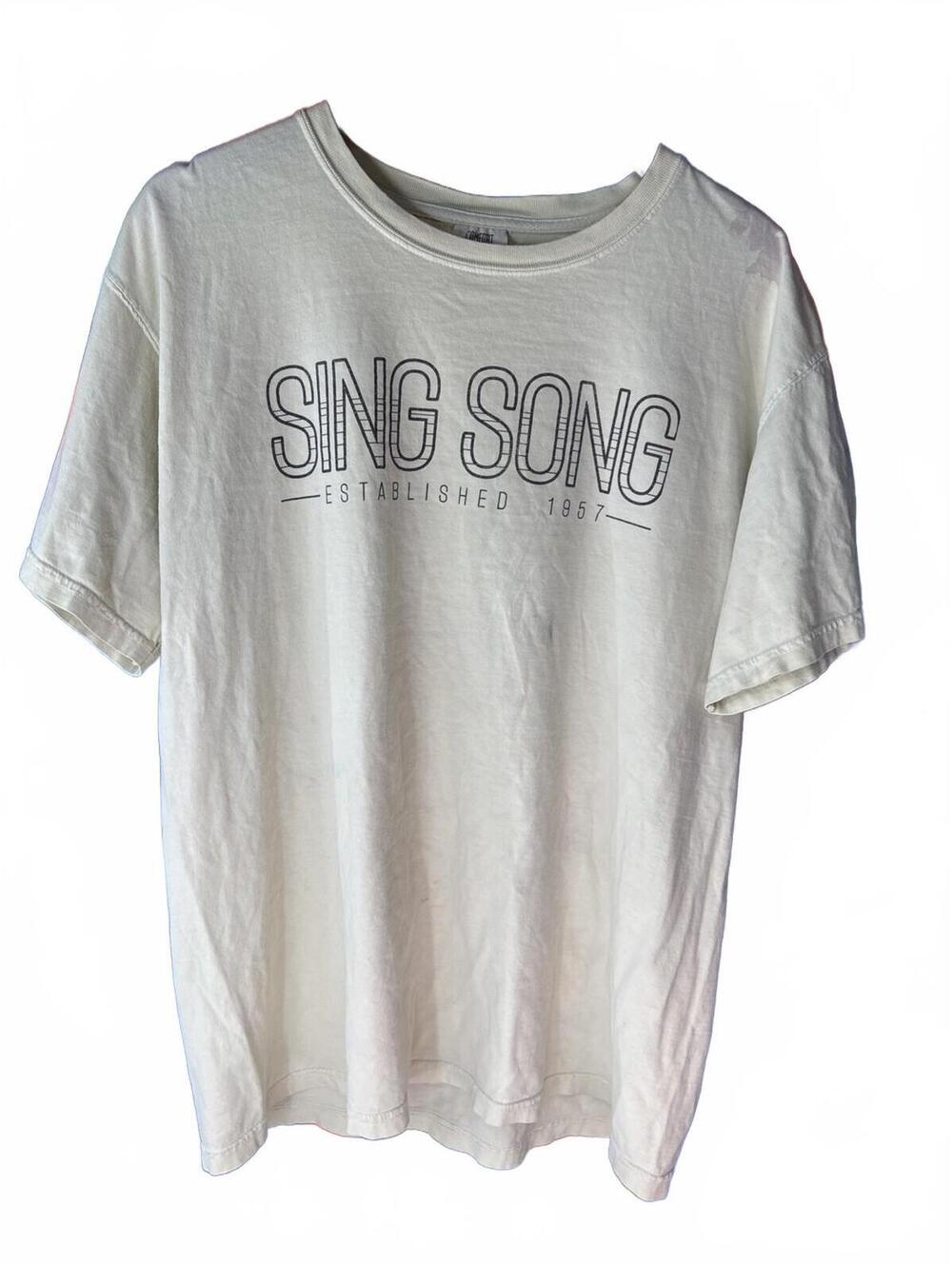 Comfort Colors Size L Oversized Sing Song Est 1967